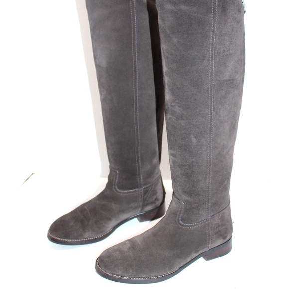 Tory Burch Shoes - Tory Burch Simone Brown Suede Over the Knee Boots